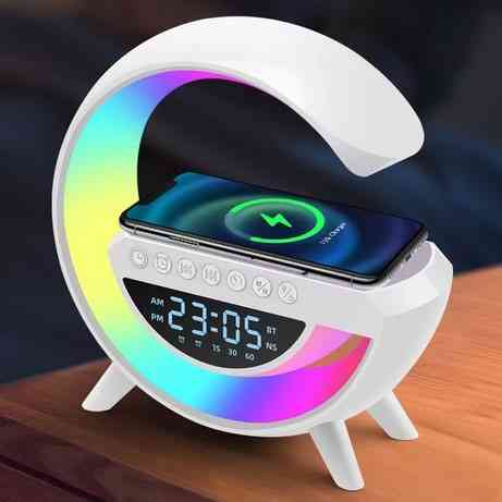 Настольный ночник с беспроводной зарядкой для телефона G-Smart BT-3401, Умная настольная лампа ночник QE-83 Львов