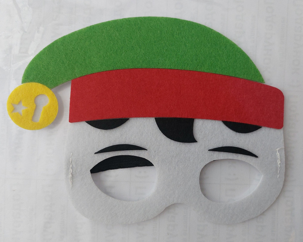 Детская маска Эльф 14 на 12 см разноцветный Киев - изображение 1