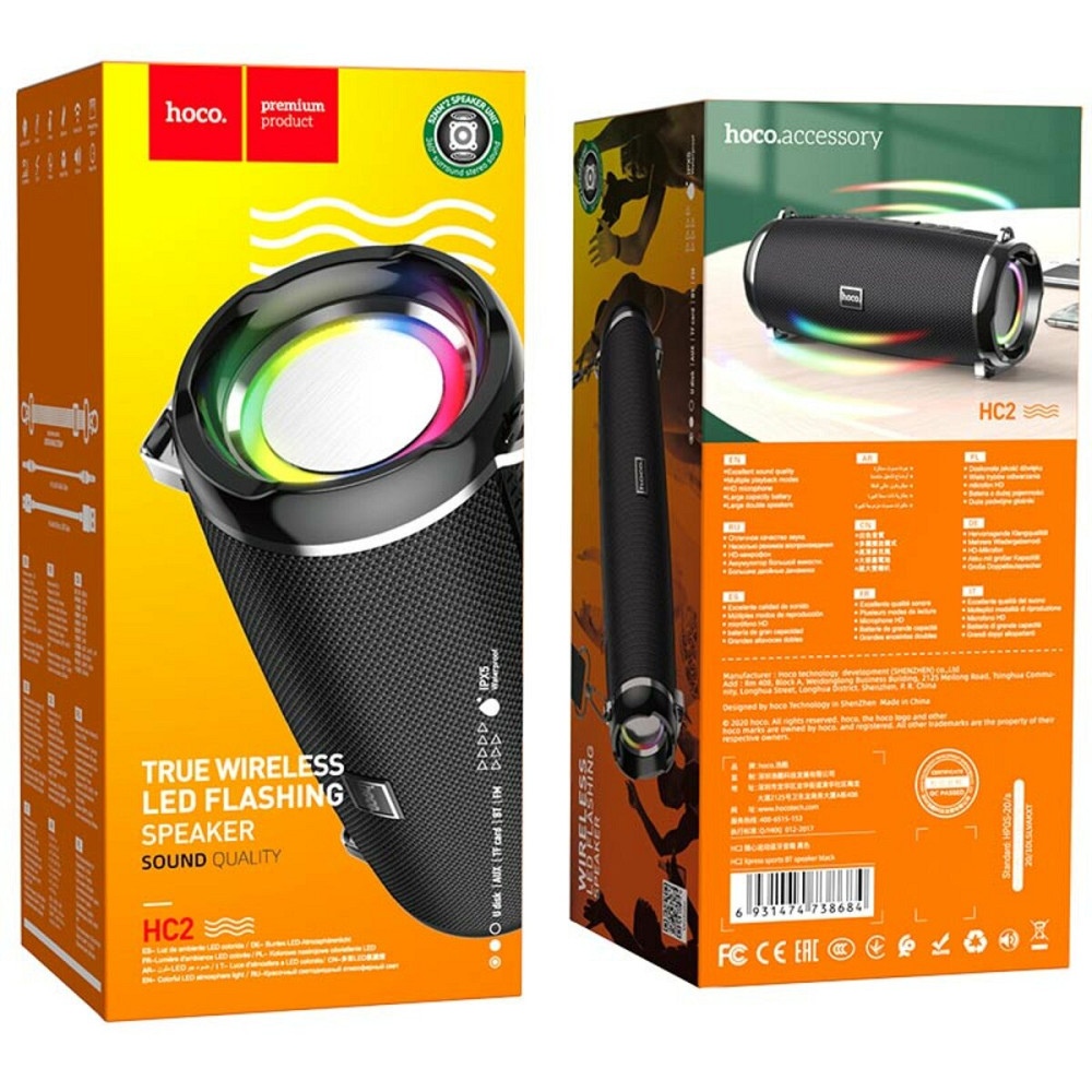Портативна колонка HOCO HC2 Xpress sports BT speaker Black Київ - фото 4