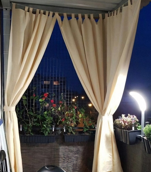 Штора вулична водонепроникна для альтанки (2.4 х 1.45 м) Молоко Вінниця - фото 12