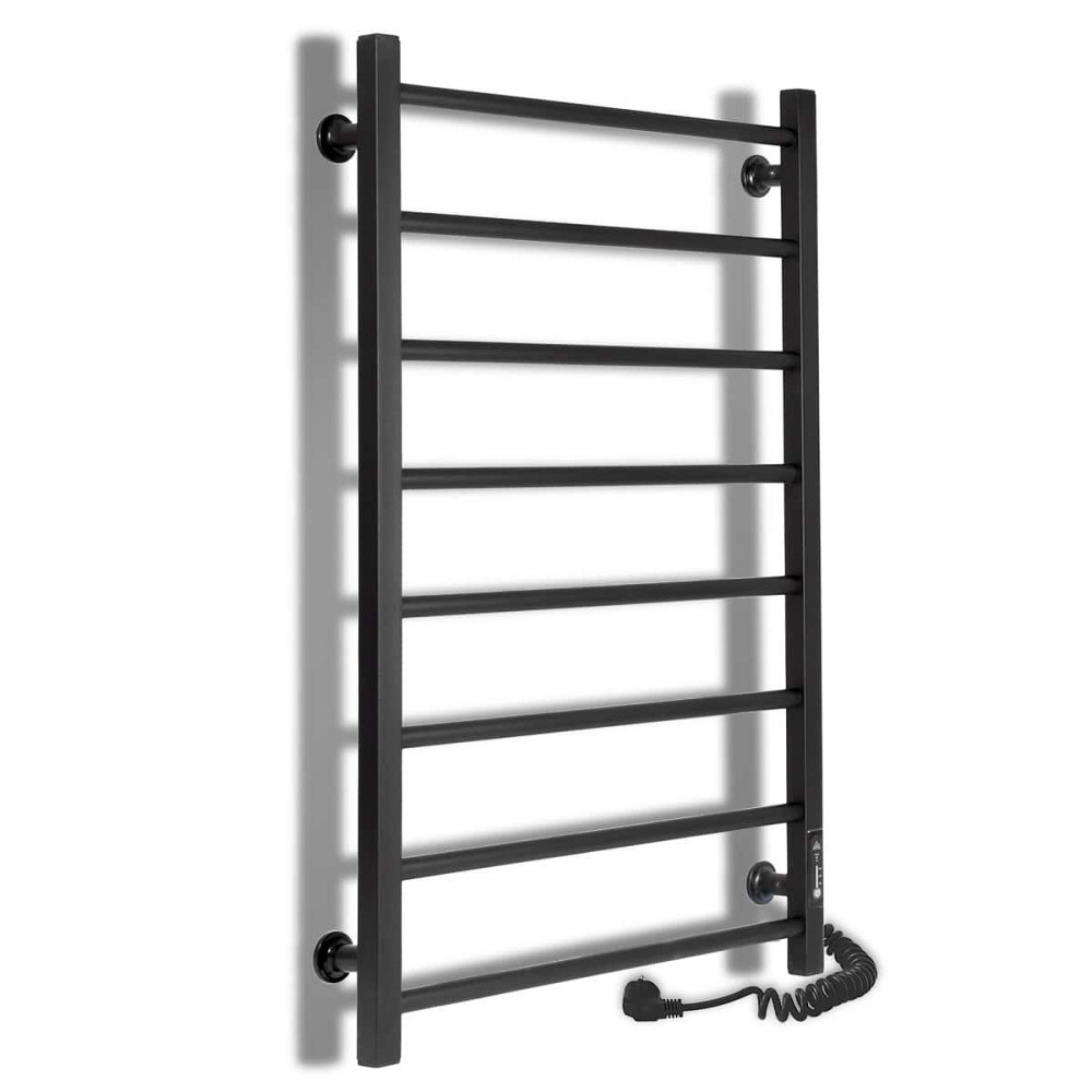 Електрична рушникосушарка Laris Зебра Альфа ЧФЧ8 500Х800 Е чорна, праве підключення Київ - фото 1