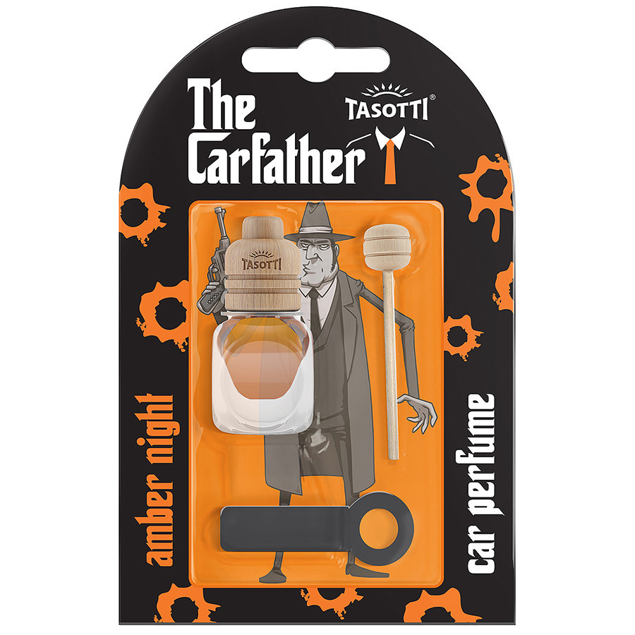 Ароматизатор для авто на обдув "Carfather Wood" Amber Night (Бурштинова ніч) 7мл Tasotti Київ - фото 1