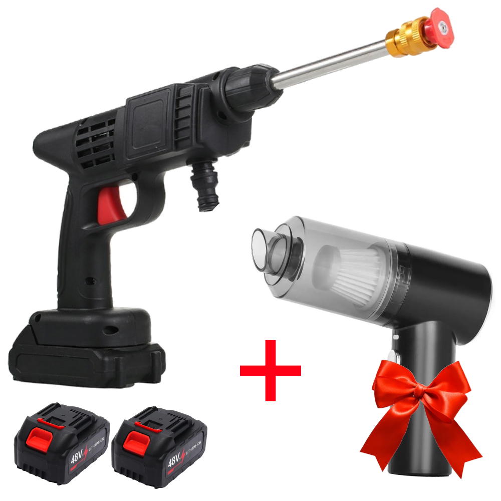 Мойка высокого давления 24V + Подарок Автомобильный пылесос 2в1 Vacuum cleaner / Распылитель-пистолет Киев - изображение 1