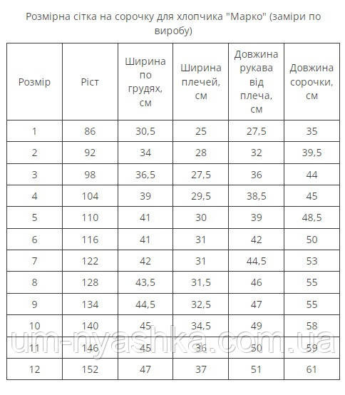Вышиванка для мальчика 