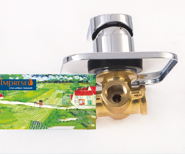 Змішувач прихованого монтажу IMPRESE PRAHA new для душу хром Київ - фото 4