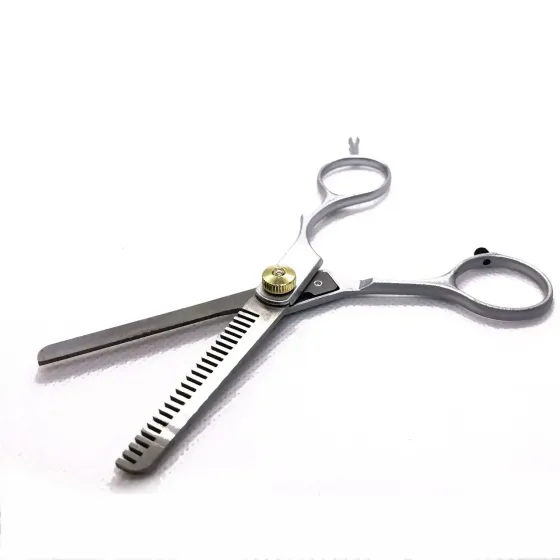 Перукарські ножиці Zinger суцільнометалеві, одностороннє філіровка, розмір леза – 5,6 см. Київ