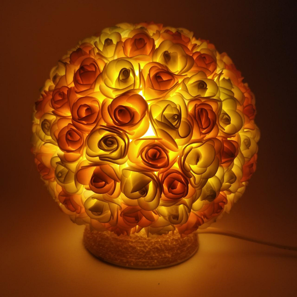 Світильник-нічник "Букет персиково-білих троянд" Дніпро - фото 5