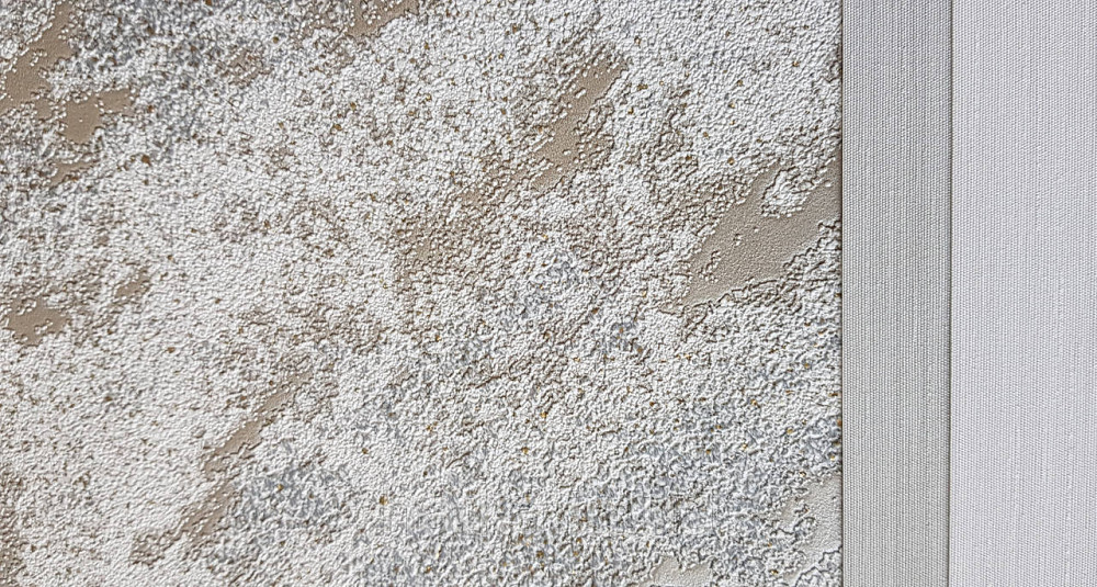 Шпалери вінілові на флізеліні Marburg Lava метрові під штукатурку бежево-сірі зі сріблом Київ - фото 5