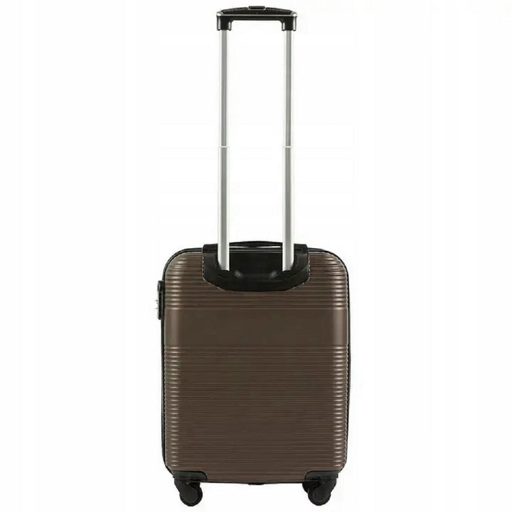 Валіза пластикова WINGS 5398 мікро 52 см коричнева Київ - фото 3