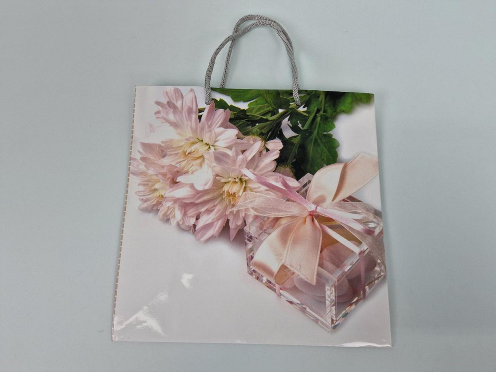 Пакет бумажный подарочный квадратный 23*24*10(артKV-204) (12 шт) Харьков - изображение 4