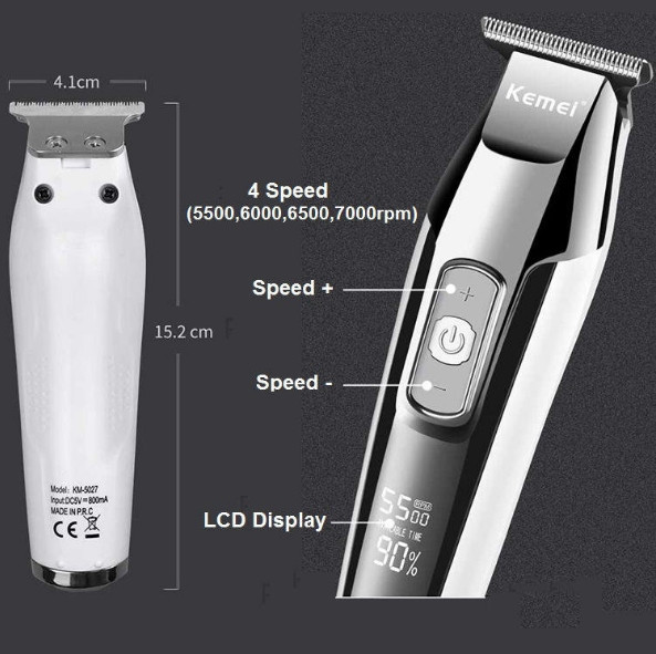 Триммер Окантовочная машинка Kemei Km-5027 Винница - изображение 6