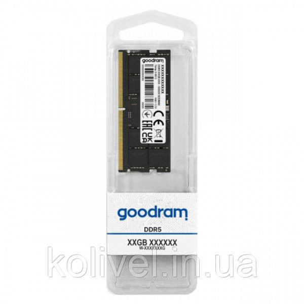 SoDIMM 16Gb DDR5 4800 MHz GoodRAM, Retail (GR4800S564L40S/16G#) Київ - фото 4