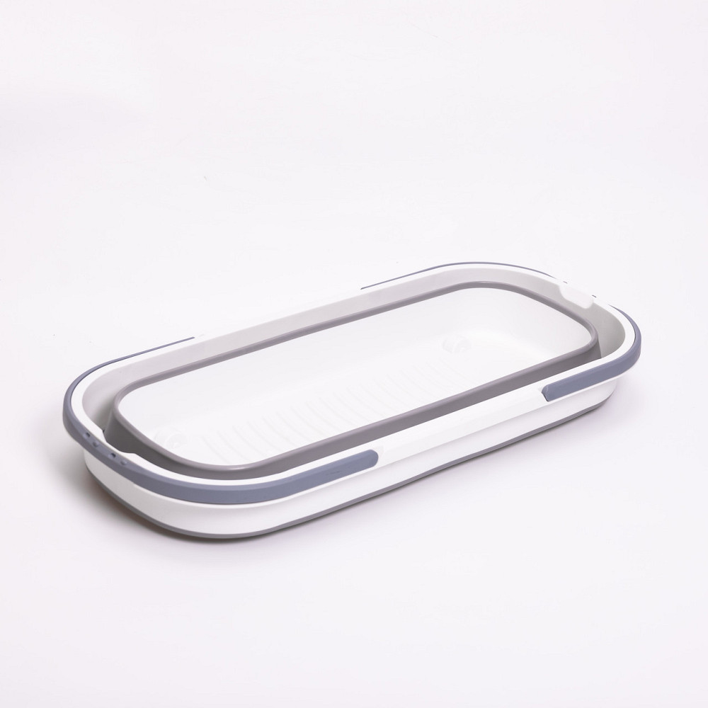 Household Складне відро-таз із пластику з силіконовими вставками для дому, дачі та подорожей HP Коломыя - изображение 2