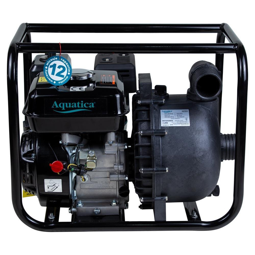 Мотопомпа 7.5л.с. Hmax 30 м Qmax 38 м3/год (4-тактний) для агресивного середовища AQUATICA (772539) Київ - фото 2