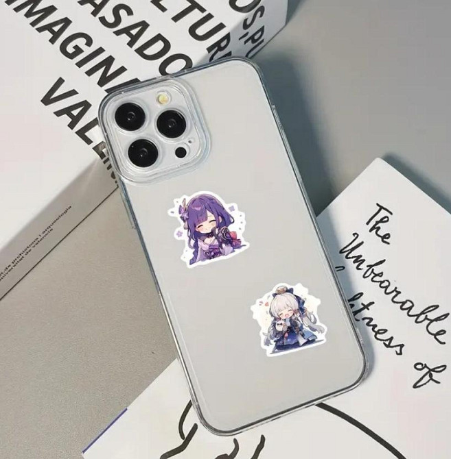 Наклейка Genshin Impact. Аниме.Водонепроницаемые эстетические наклейки Геншин Импакт. Стикерпак Gens Киев - изображение 3