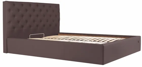 Кровать Двуспальная Coventry Comfort 160 х 200 см Fly 2231 С подъемным механизмом и нишей для белья Темно-коричневый Киев