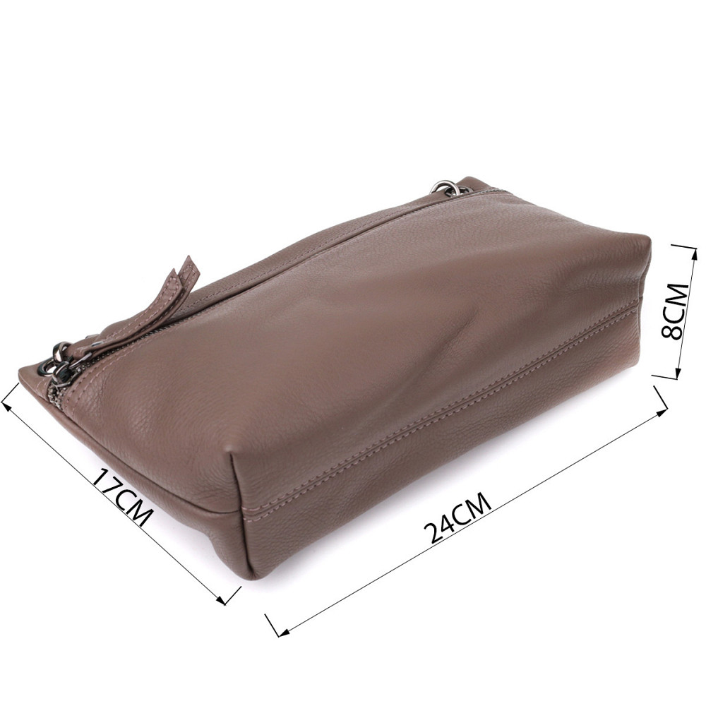 Зручна сумка жіноча на плече з натуральної шкіри Vintage 23006 Коричневий Київ - фото 3