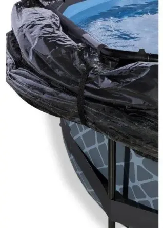 Басейн EXIT круглий з куполом 360 х 76 см у кольорі Stone Київ