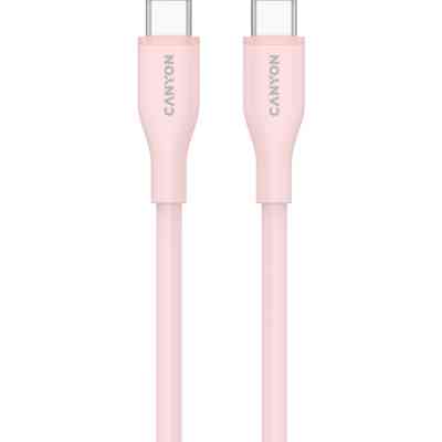Дата кабель USB-C to USB-C 1.0m CC60SC10 60W Silicon Pink Sand Canyon (CNS-CC60SC10PS) Вінниця