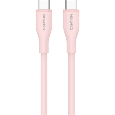Дата кабель USB-C to USB-C 1.0m CC60SC10 60W Silicon Pink Sand Canyon (CNS-CC60SC10PS) Винница - изображение 2