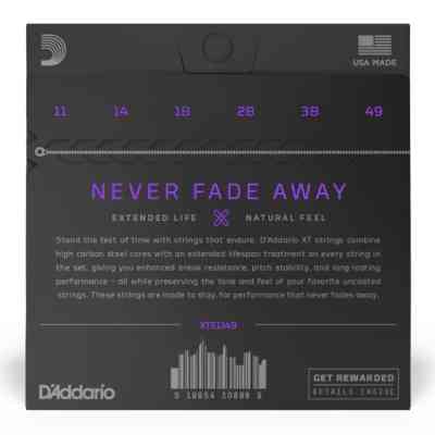 Струны для гитары D'Addario XT ELectric Nickel Plated Steel Medium (11-49) (XTE1149) Винница