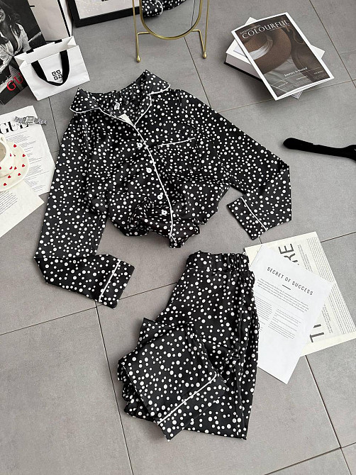 Женский стильный домашний костюм двойка турецкий шелк Одесса - изображение 3