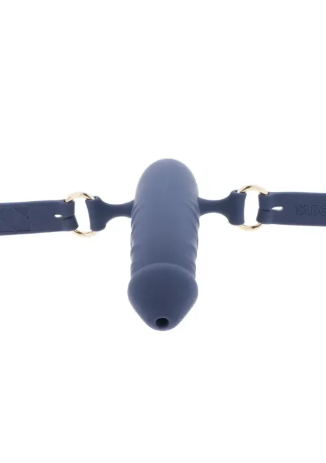 Кляп в виде пениса Taboom Silicone Supreme, синий Sex Aura Киев - изображение 7