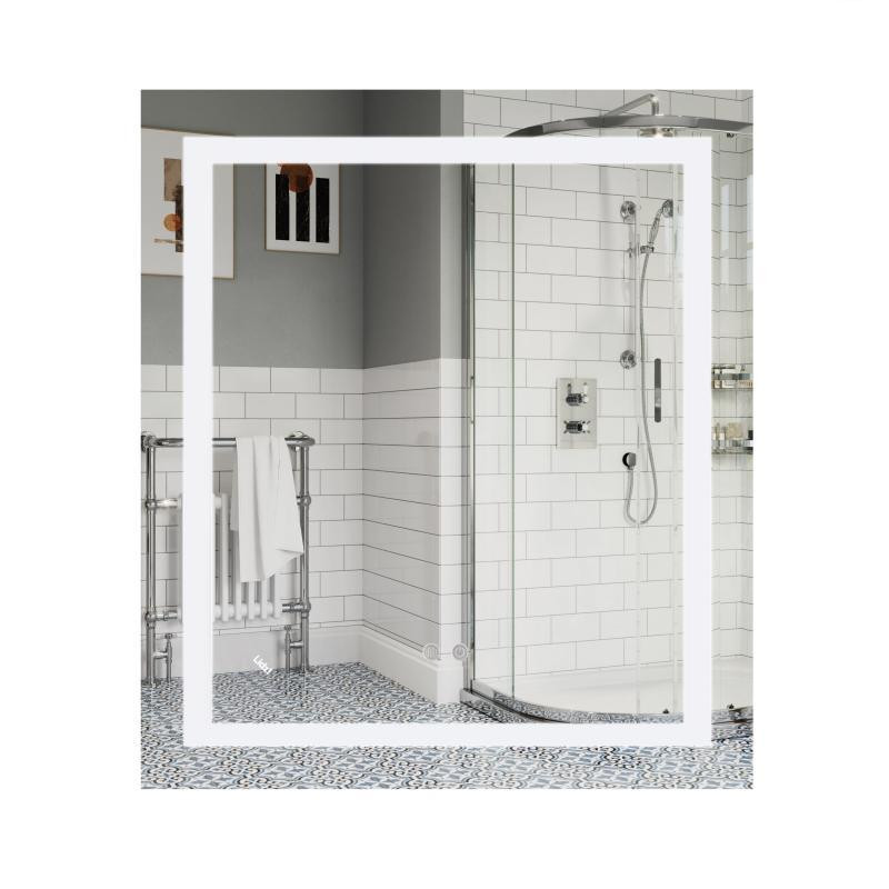 Зеркало прямоугольное для ванной Lidz Kubis 700х800 с LED-подсветкой Touch, с антизапотеванием, LD78LF9048070 Харьков - изображение 1