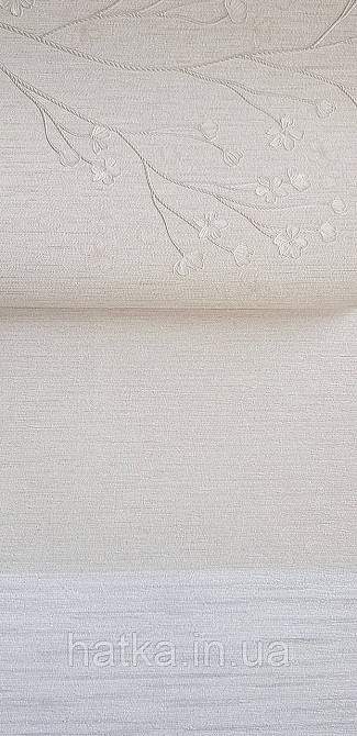 Шпалери вінілові на флізеліні Grandeco Anita 1,06х10 гілки квіти екостильні кремові пісочні Київ - фото 1
