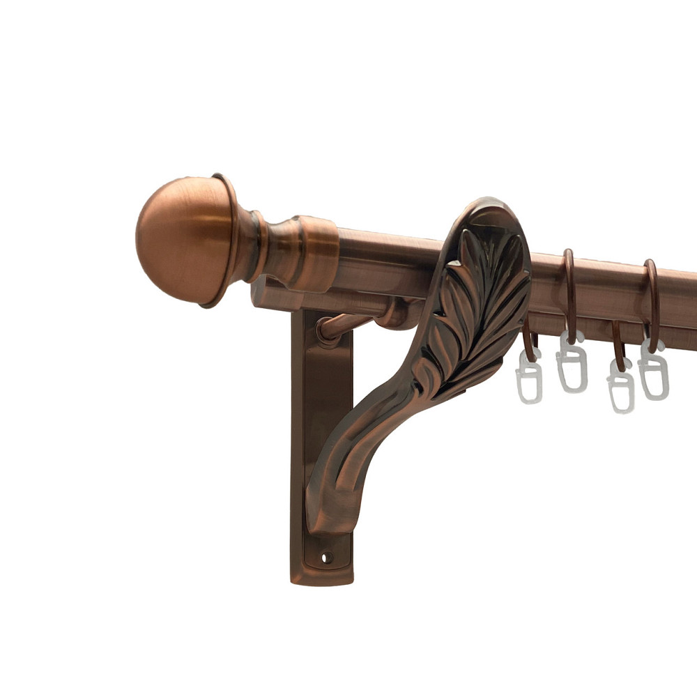 Карниз Orvit Бостон металевий дворядний ретро Мідь 25\19 мм 240 см (00-00009874) Львів - фото 1