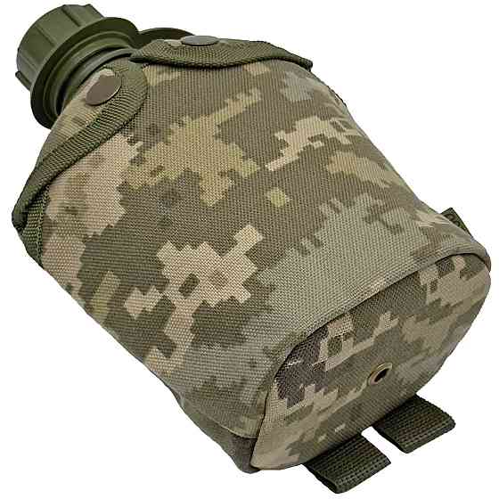 Фляга армійська 1л в чохлі Піксель ММ-14 Molle Cordura 1000 D Киев
