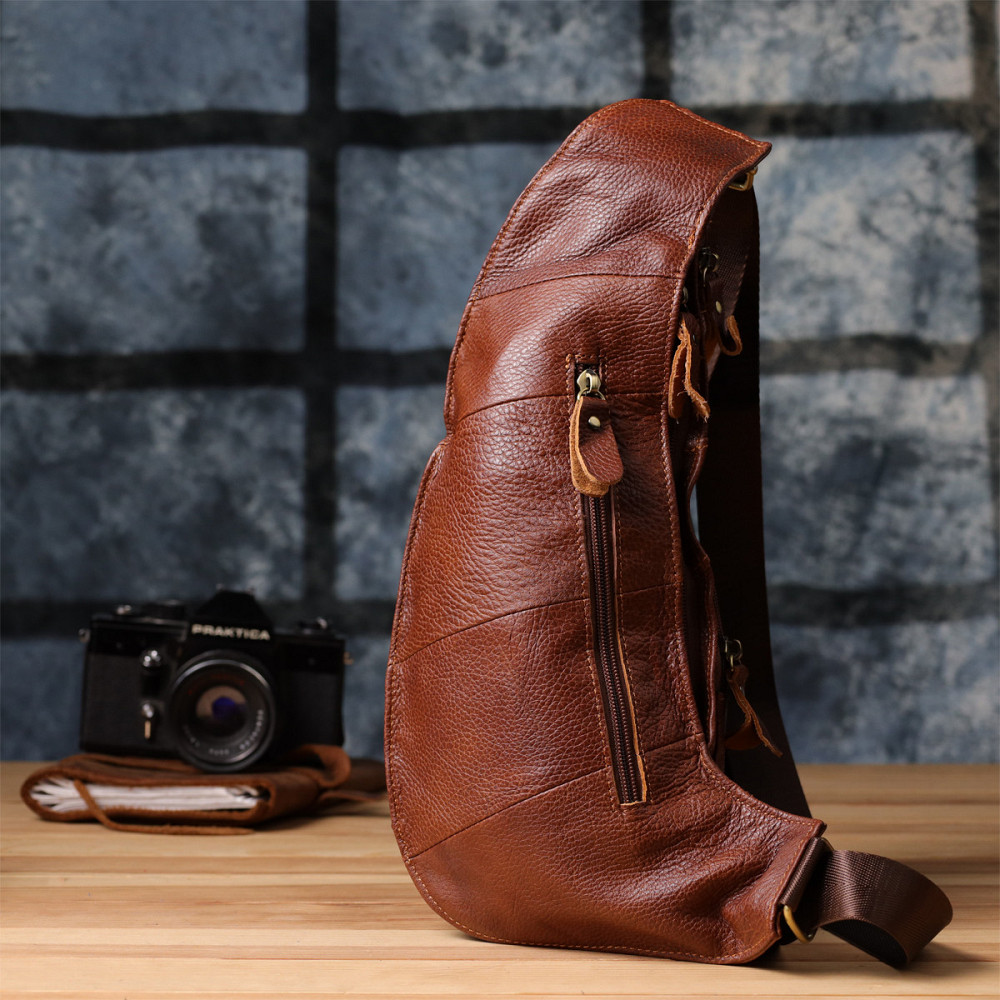 Мужская сумка с большим количеством карманов из натуральной кожи Vintage 22963 Коричневый Киев - изображение 10