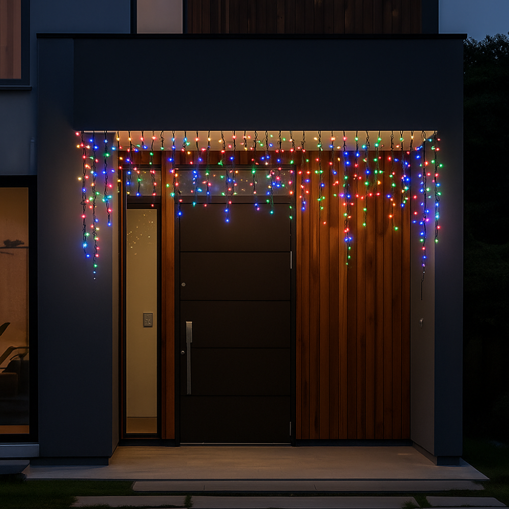 Гірлянда вулична Бахрома 6 м, 105 LED, мультиколор Київ - фото 2