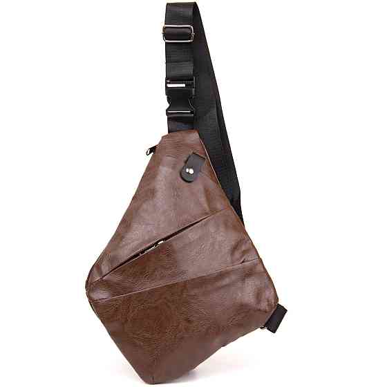 Сумка слінг кожзам Vintage 20566 Темно-коричнева Київ