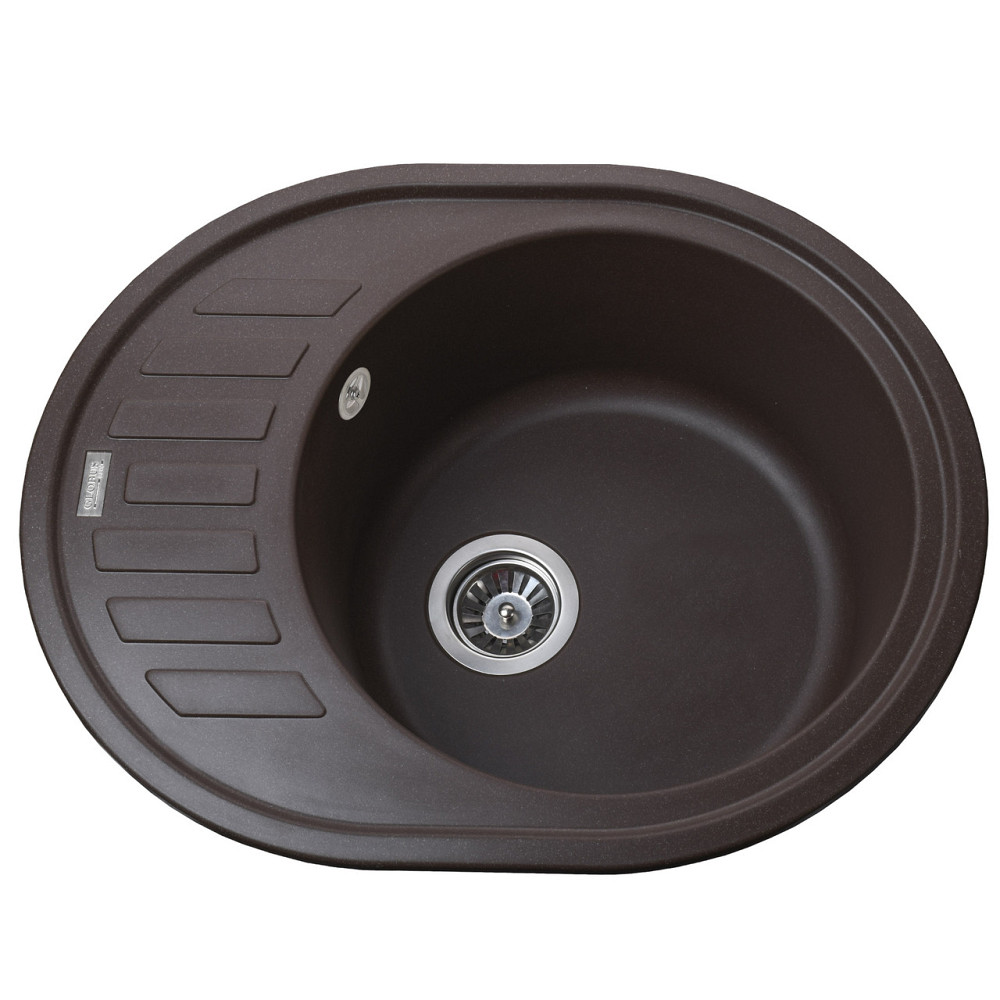 Гранітна мийка Globus Lux ARNO коричневий 620x500мм-А0006 (000008239) Київ - фото 1