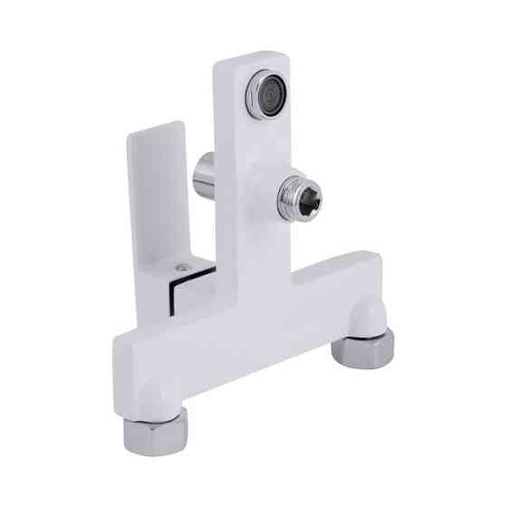 Змішувач для ванни з душовим гарнітуром Qtap Gemini QTGEM259CRW45683 Chrome/White Харків