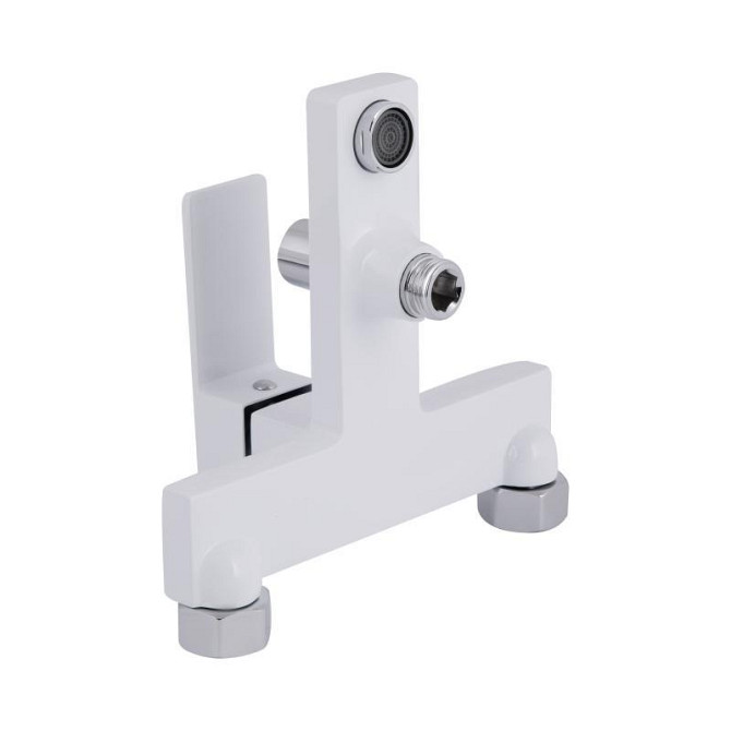 Змішувач для ванни з душовим гарнітуром Qtap Gemini QTGEM259CRW45683 Chrome/White Харків - фото 5