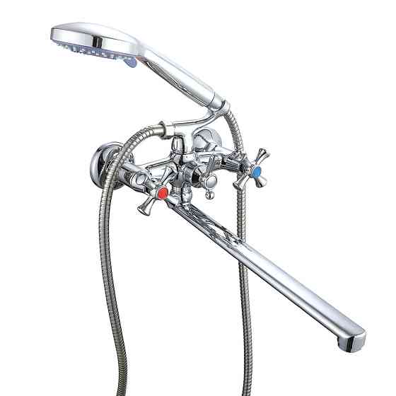 Смеситель для ванны двухвентильный WEZER VRL720-12 с душевым гарнитуром Киев