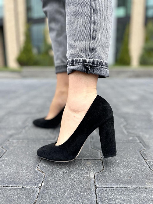 Nivelle Туфлі жіночі NIVELLE чорні натуральна замша 37р. каблук 9 см (5169) Коломыя - изображение 10
