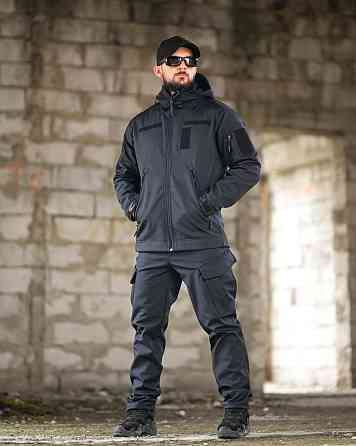 Демісезонний тактичний костюм софтшел DEMENTIOZ синій ДСНС ВТ6840 Одеса