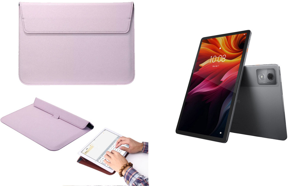 Чохол-конверт VitoCase для Lenovo Tab K11, Tab K11 Plus, з функцією підставки для планшета Фіолетовий Київ - фото 1