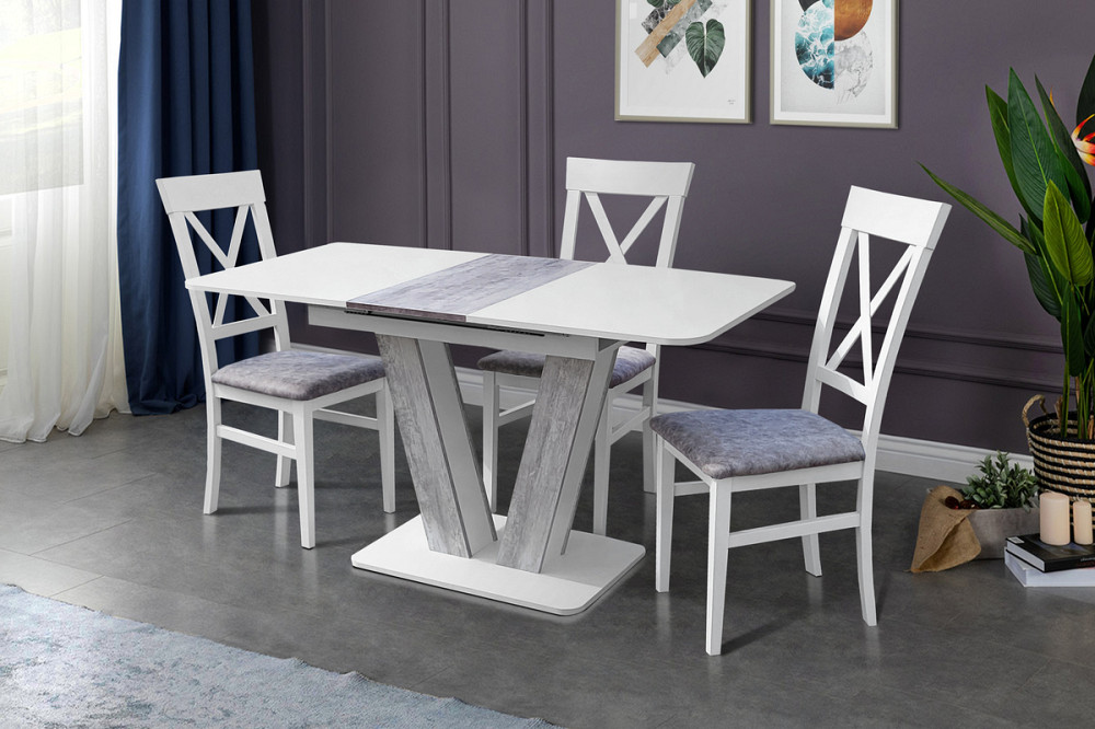 Стіл Крафт білий/урбан лайт Киев - изображение 2