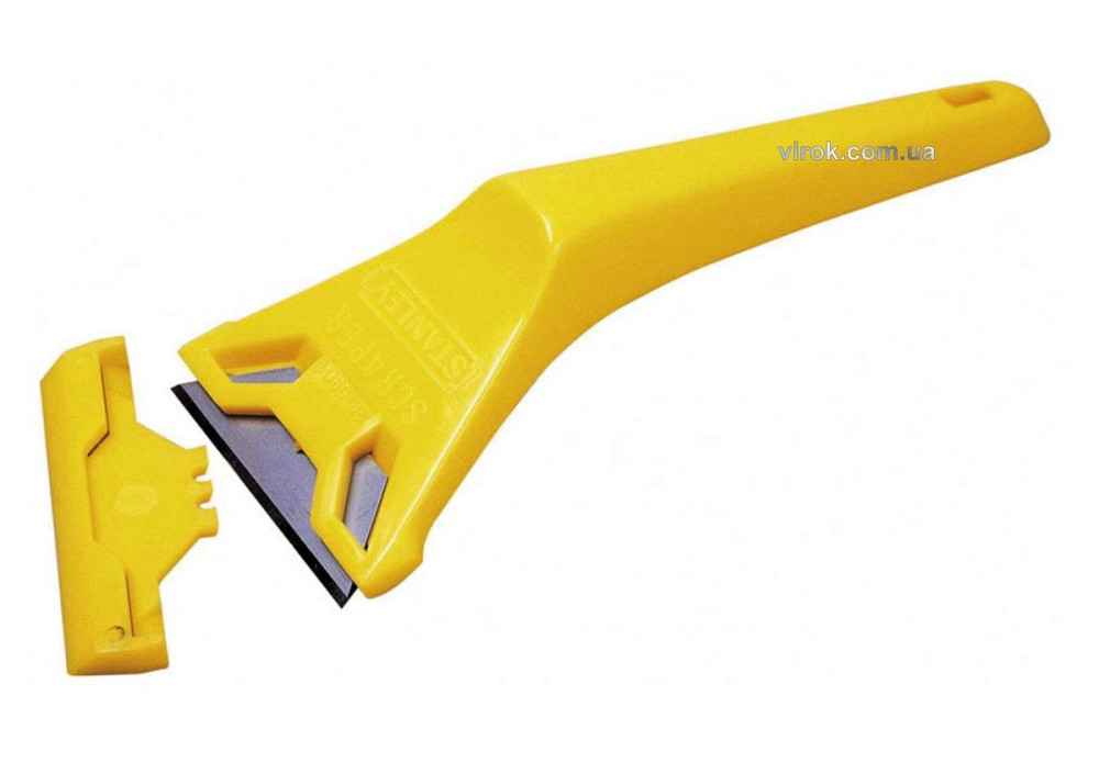 Скребок STANLEY для скла, пластмасовий зі стандартними лезами шириною 60 мм , L = 170мм Одеса - фото 1