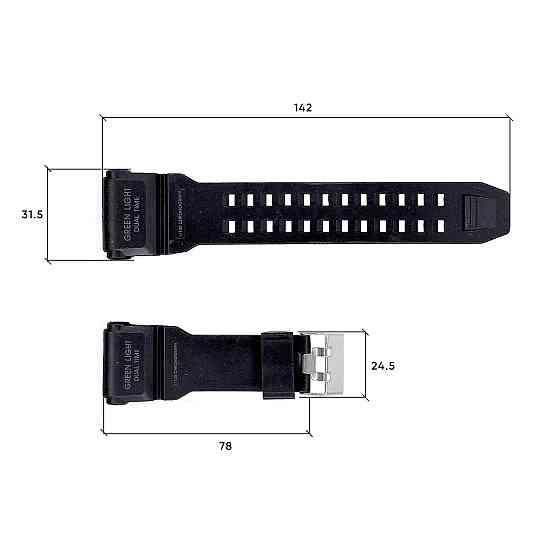 Ремешок для часов Skmei 1818BK Black SBR Киев