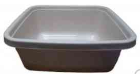 Миска 6л квадратна світло-бежевий Ламела Житомир