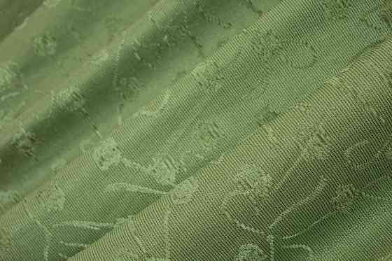 Кухонные шторы VR-Textil № 073к с ламбрекеном и подхватами темно-кофейный с оливковым 285х170 см (50-996) Киев