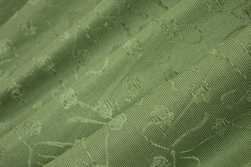 Кухонные шторы VR-Textil № 073к с ламбрекеном и подхватами темно-кофейный с оливковым 285х170 см (50-996) Киев - изображение 6