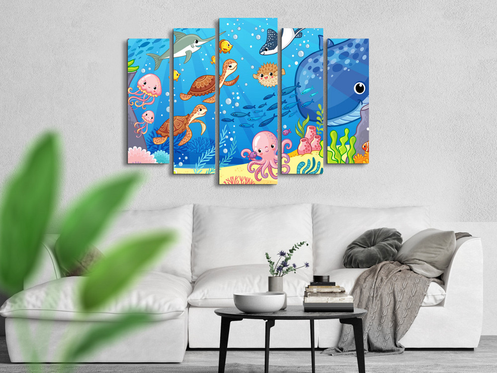 Модульна картина в дитячу Морські Жителі Art-369_5 ( 80х118см ) Київ - фото 3
