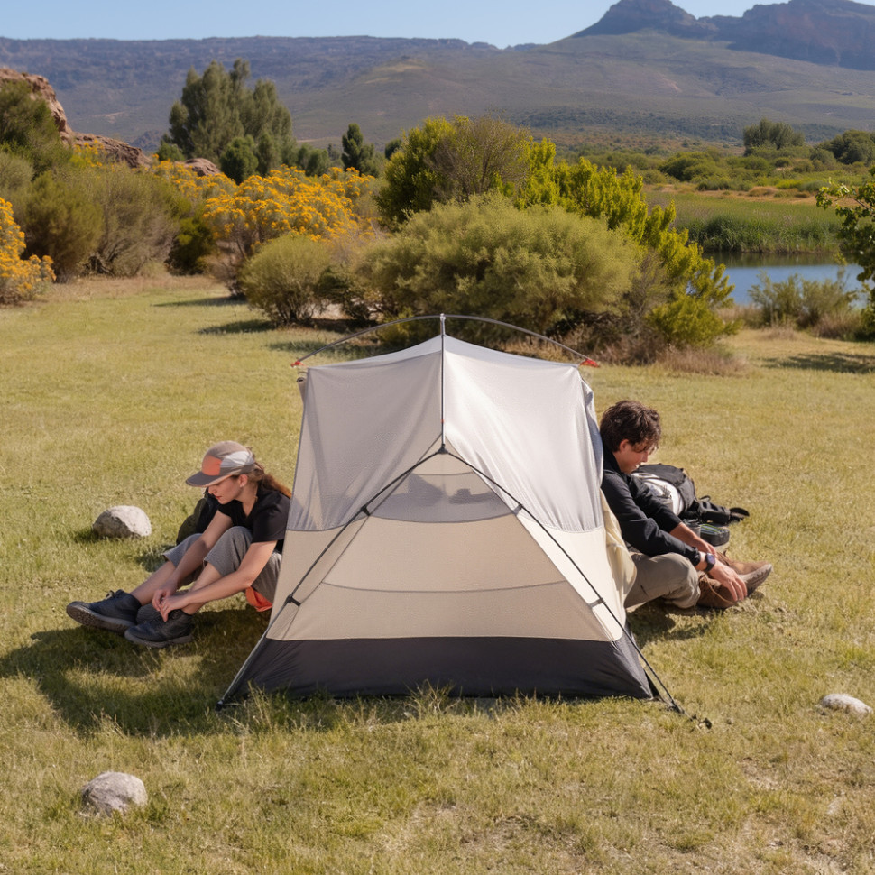 Намет надлегкий двомісний Naturehike Mongar Hiking Tent Pro CNK2550WS037, 20D, зелений Киев - изображение 2