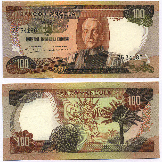 Ангола/Angola 100 Escudos 1972 Pick 101 UNC Полтава - фото 1
